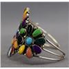 Image 2 : NATIVE AMERICAN NAVAJO SILVER BRACELET SIGNED J W