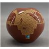 Image 1 : NATIVE AMERICAN SANTA CLARA POTTERY BOWL BY GOLDEN ROD