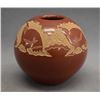 Image 3 : NATIVE AMERICAN SANTA CLARA POTTERY BOWL BY GOLDEN ROD