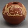 Image 4 : NATIVE AMERICAN SANTA CLARA POTTERY BOWL BY GOLDEN ROD