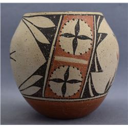 NATIVE AMERICAN ZIA POTTERY BOWL BY HELEN GACHUPIN