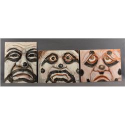 THREE NATIVE AMERICAN HOPI PAINTINGS BY NEIL DAVID