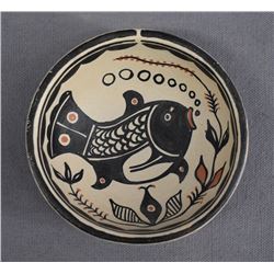 NATIVE AMERICAN SANTO DOMINGO POTTERY PLATE BY THOMAS TENERIO