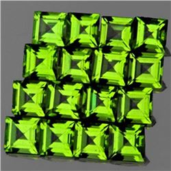 Natural AAA Green Peridot 16 Pcs {Flawless-VVS1}