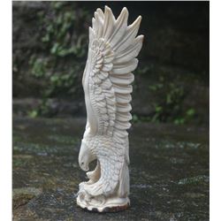 Stunning Hand Carved Antler Eagle