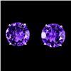 Image 1 : Natural Unheated Round Amethyst 10 MM Earrings