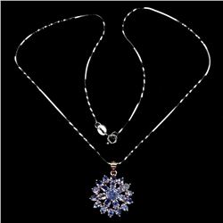 Natural Unheated Tanzanite Necklace