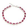 Image 1 : Natural Oval AAA Pink Topaz Bracelet