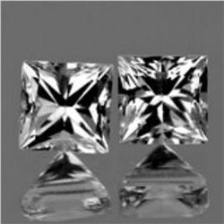 Natural White Sapphire Pair{Flawless-VVS1}