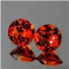 Image 1 : Natural Mandarin Orange Spessartite Garnet Pair {VVS}