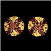 Image 1 : Natural Orange Mozambique Garnet Citrine Flower Earring