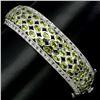 Image 1 : Natural Unheated Oval Green Peridot Bangle