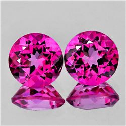 Natural AAA Hot Pink Topaz Pair{Flawless-VVS1}