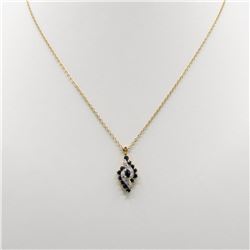 Stunning 1.19 Ct Sapphire Diamond Designer Pendant