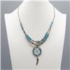 Image 2 : TURQUOISE BEAD NECKLACE AND BRACELET SET
