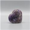 Image 1 : BEAUTUIFUL 554 CT NATURAL AMETHYST CARVED HEART