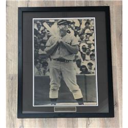 Rare Mickey Mantle Original Black & White 35" x 43" Framed Stadium Poster