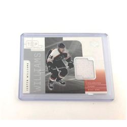 2001-02 Upper Deck Top Shelf Game-Used Jerseys Justin William Hockey Card #TJ-JW