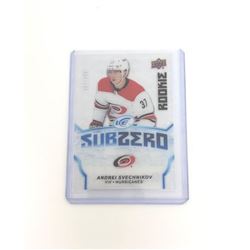 2018-19 Upper Deck Sub Zero SZ-32 Andrei Svechnikov Rookie Card 881/999