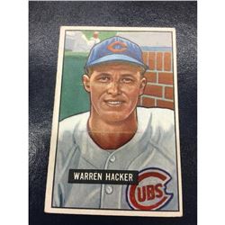 1951 Bowman #318 Warren Hacker RC Rookie Baseball Card