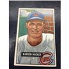 Image 1 : 1951 Bowman #318 Warren Hacker RC Rookie Baseball Card