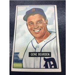 1951 Bowman Baseball -#284 GENE BEARDEN (Detroit Tigers) Baseball Card