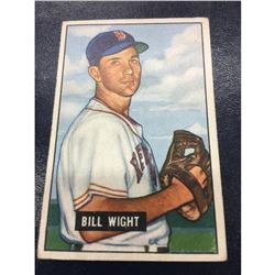 1951 Bowman #164 Bill Wight baseball Card