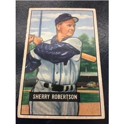 1951 Bowman #95 Sherry Robertson Baseball Card