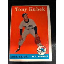 1958 Topps Set Tony Kubek #393 New York Yankees