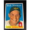 Image 1 : 1958 Topps Set Bob Nieman #165 Baltimore Orioles Baseball Card