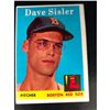 Image 1 : 1958 Topps Set Dave Sisler Low Number #59 Boston Red Sox Baseball Card