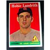 Image 1 : 1958 Topps #24 Hobie Landrith St Louis Cardinals Baseball Card