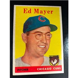 1958 Topps #461 Ed Mayer RC Rookie Cubs Baseball Card