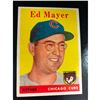 Image 1 : 1958 Topps #461 Ed Mayer RC Rookie Cubs Baseball Card