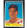 Image 1 : 1958 Topps Set CURT BARCLAY low #21 San Francisco Giants