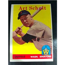 1958 Topps Set ART SCHULT Low Number #58 Washington Senators