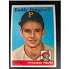 Image 1 : 1958 Topps #151 Buddy Pritchard Pittsburgh Pirates RC Rookie Baseball Card