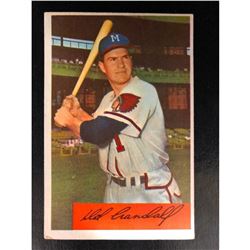 1954 Bowman #32 Del Crandall Autograph Fascimile Baseball Card