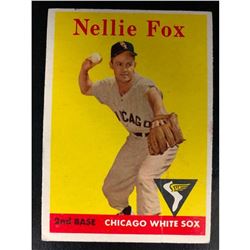 1958 Topps Set NELLIE FOX #400 Chicago White Sox Baseball Card