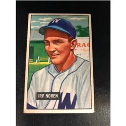 IRV NOREN senators 1951 BOWMAN # 241 Baseball Card