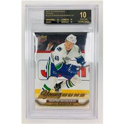2015-16 Upper Deck Canvas #C224 Graded PRISTINE 10 Hunter Shinkaruk Young Guns Rookie Hockey Card