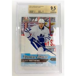 2016-17 Upper Deck #201 Oversized Graded Auston Matthews Young Guns Rookie Card