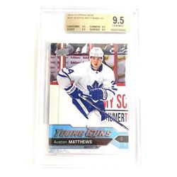 2016-17 Graded Upper Deck #201 Auston Matthews Young Guns Rookie Card