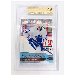 2016-17 Graded Upper Deck #201 Auston Matthews Young Guns Rookie Card