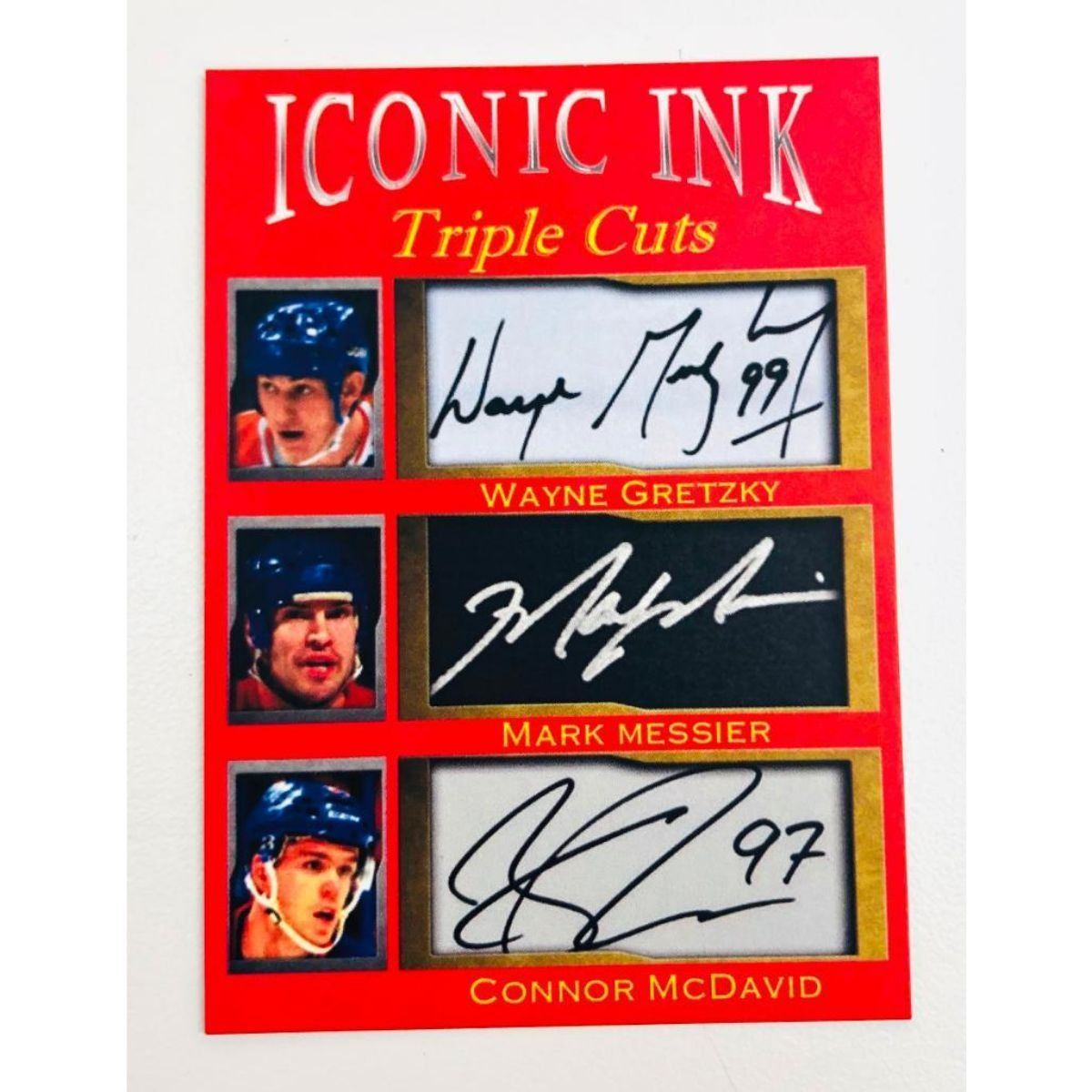 Iconic Ink Autographs Iconic Ink Limited Edition Triple Cut Facsimilie Autograph Wayne ...