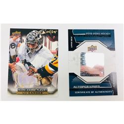 *AUTOGRAPHED* 2016 Upper Deck C186 UD Canvas 04/25 Marc-Andre Fleury Buyback With COA