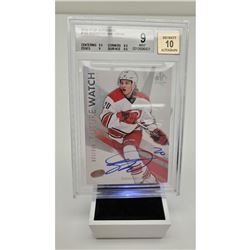 2016-17 SP Authentic "Future Watch" 033/999 *SIGNED* Sebastian Aho - 9 MINT