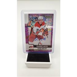 2018 *Signed* Martin Necas O-Pee-Chee Platinum Rookies Autos