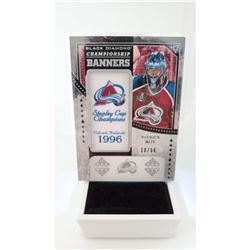 2019 *10/96* Patrick Roy Upper Deck Black Diamond  Champions Banner  Edition