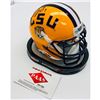 Image 1 : *AUTHENTIC* Joe Burrow Autographed LSU Tigers Schutt Mini Helmet With COA